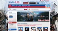 Desktop Screenshot of gamesshop.cz