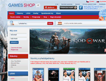 Tablet Screenshot of gamesshop.cz